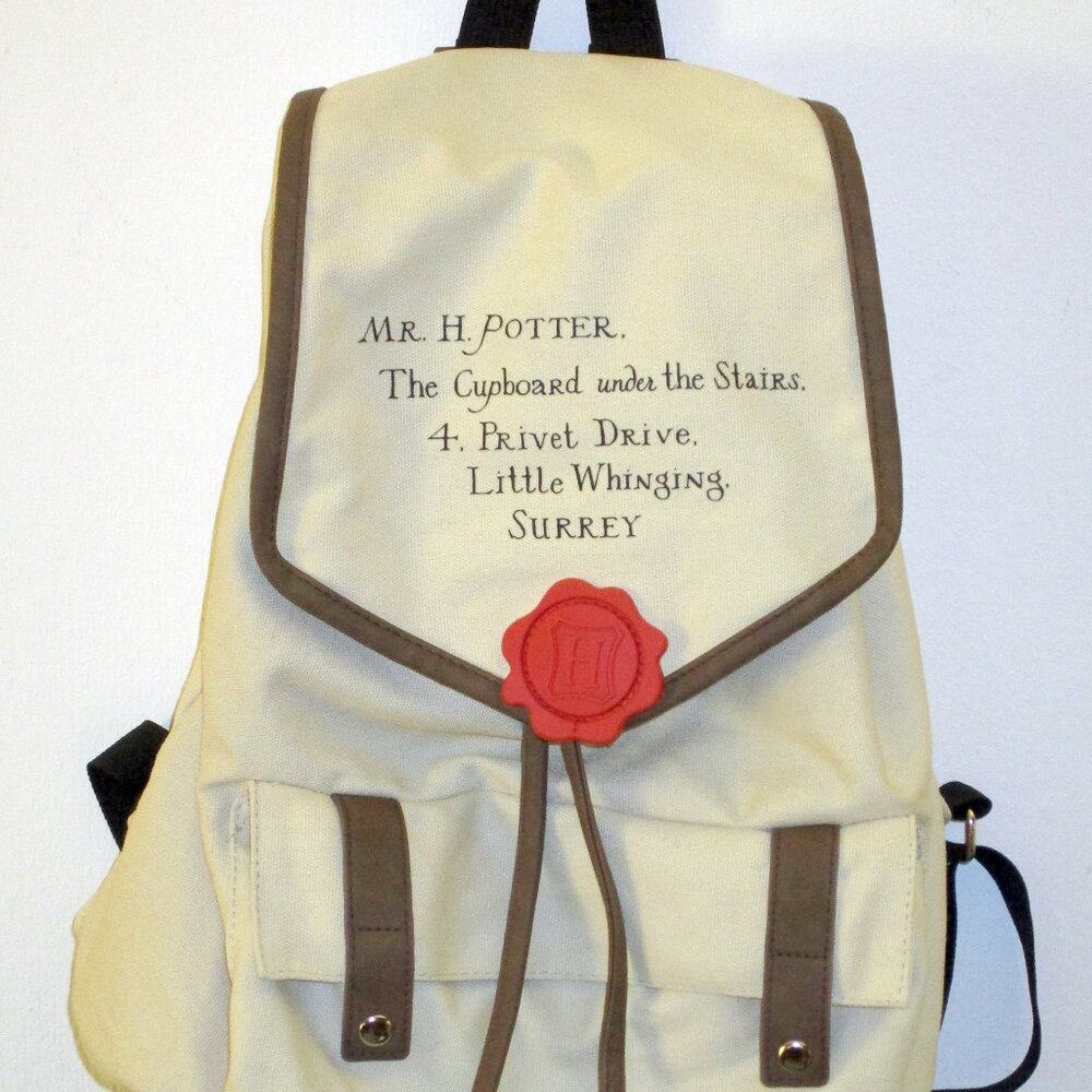 Harry Potter Cream Polyester Backpack